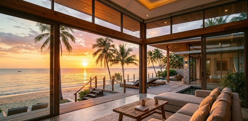 AI day to dusk photo editing example for a real estate listing