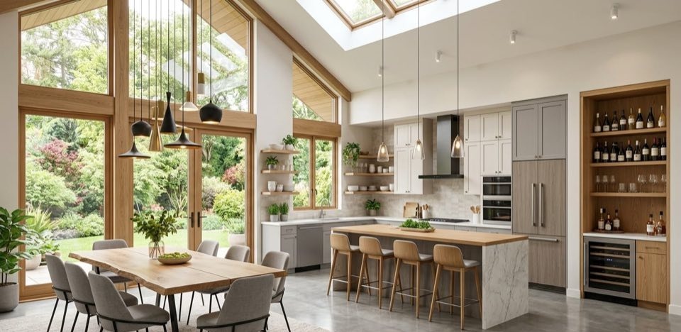 Virtually staged listing photo in Luxury style