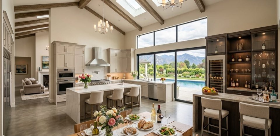 Virtually staged listing photo representing additional interior style presets